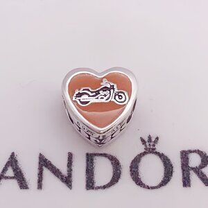 Pandora Sturgis Motorcycle Heart charm